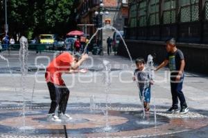 ZÓCALO . FUENTES DANZANTES