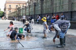 ZÓCALO . FUENTES DANZANTES