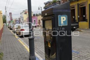 SAN PEDRO CHOLULA . PARQUIMETROS
