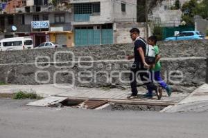TLAXCALA .  COLADERA MAL ESTADO