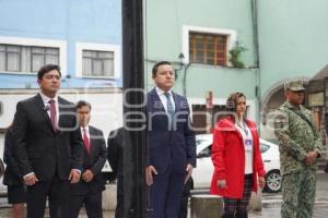 TLAXCALA . IZAMIENTO DE BANDERA