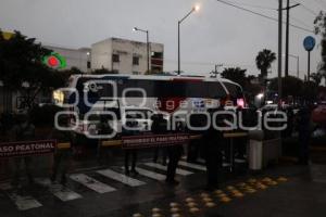 AUTOBÚS NORMALISTAS DETENIDO