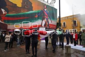 TLAXCALA . IZAMIENTO DE BANDERA