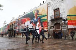 TLAXCALA . IZAMIENTO DE BANDERA