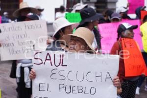TLAXCALA . MANIFESTACIÓN SAÚL ROSALES