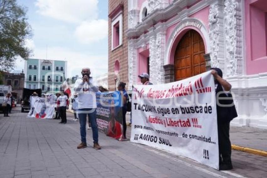 TLAXCALA . MANIFESTACIÓN SAÚL ROSALES