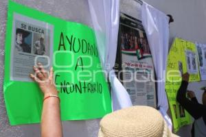 AMOZOC . MANIFESTACIÓN DESAPARECIDOS