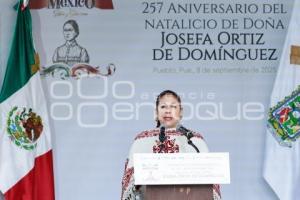ANIVERSARIO NATALICIO  JOSEFA ORTIZ