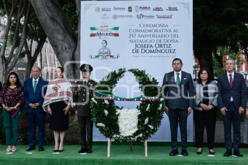 ANIVERSARIO NATALICIO JOSEFA ORTIZ