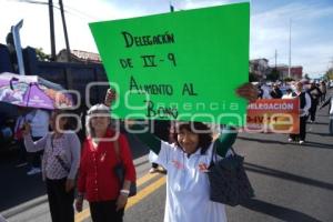TLAXCALA . MANIFESTACIÓN MAESTROS SNTE