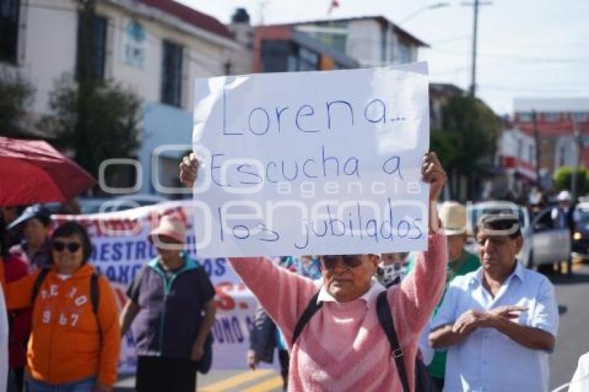 TLAXCALA . MANIFESTACIÓN MAESTROS SNTE