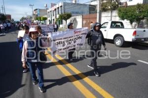 TLAXCALA . MANIFESTACIÓN MAESTROS SNTE