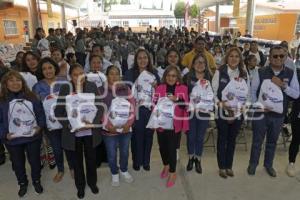 SAN ANDRÉS CHOLULA . ENTREGA ÚTILES ESCOLARES