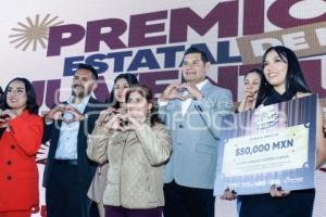 GOBIERNO ESTATAL . PREMIO DE LA JUVENTUD