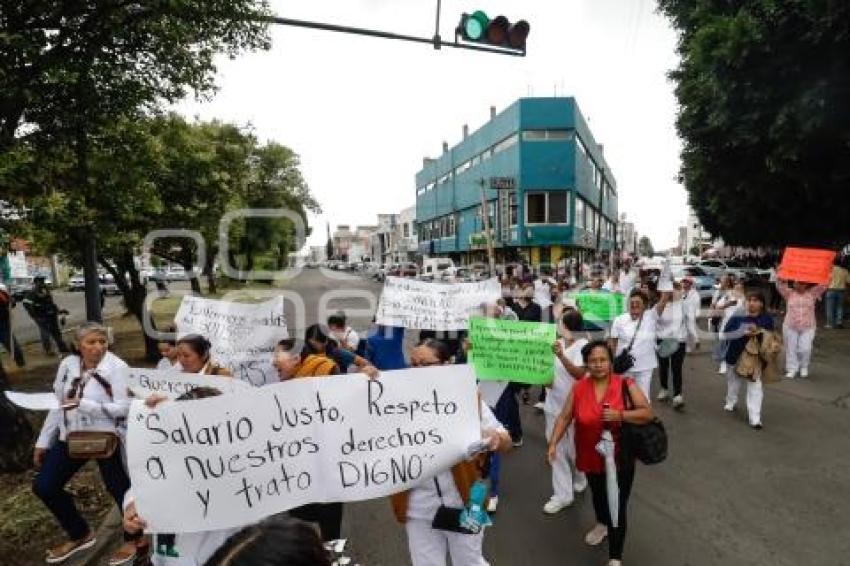 MANIFESTACIÓN . ISSSTEP