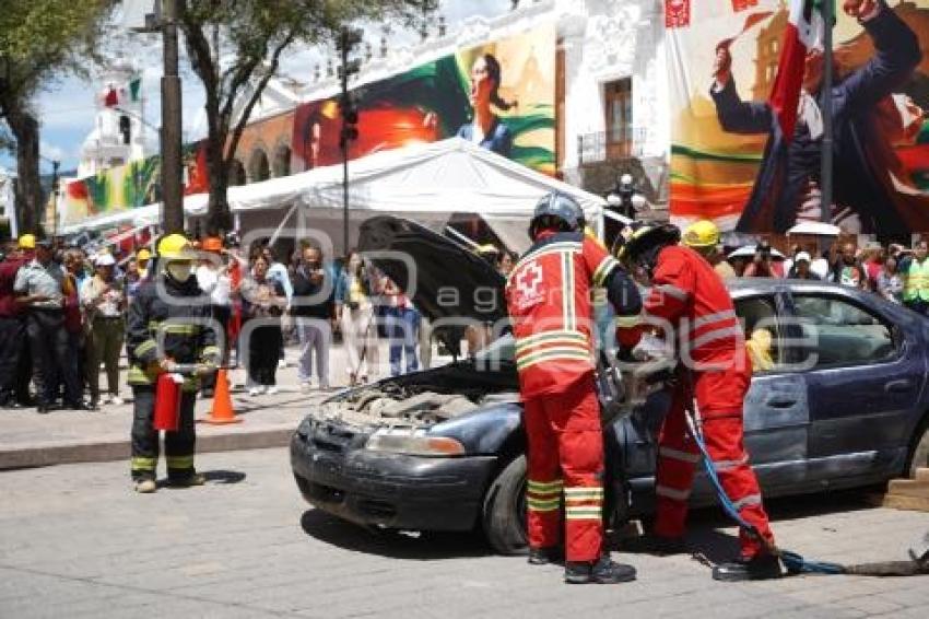TLAXCALA . SIMULACRO NACIONAL 2025