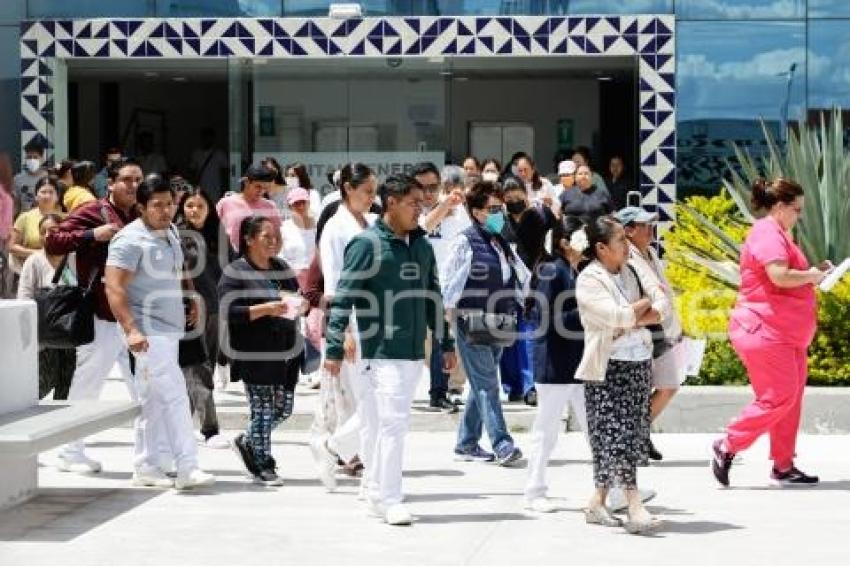 SIMULACRO NACIONAL . HOSPITAL DE CHOLULA