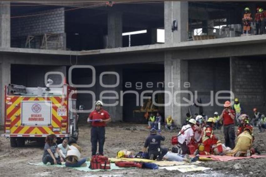 SAN ANDRÉS CHOLULA . SIMULACRO NACIONAL 2025