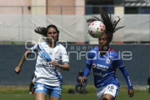 FÚTBOL FEMENIL . PUEBLA VS CRUZ AZUL