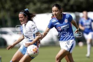FÚTBOL FEMENIL . PUEBLA VS CRUZ AZUL