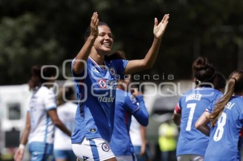 FÚTBOL FEMENIL . PUEBLA VS CRUZ AZUL