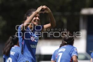 FÚTBOL FEMENIL . PUEBLA VS CRUZ AZUL