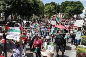 MANIFESTACIÓN . APOYO A PALESTINA