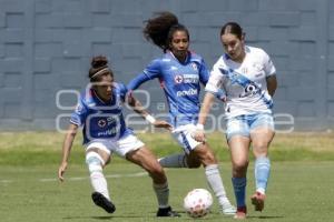 FÚTBOL FEMENIL . PUEBLA VS CRUZ AZUL