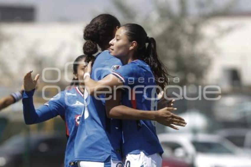 FÚTBOL FEMENIL . PUEBLA VS CRUZ AZUL