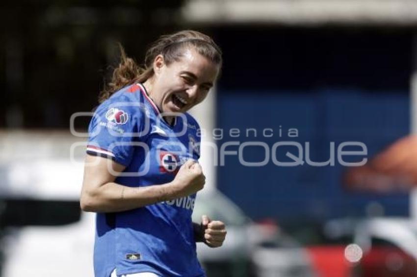 FÚTBOL FEMENIL . PUEBLA VS CRUZ AZUL