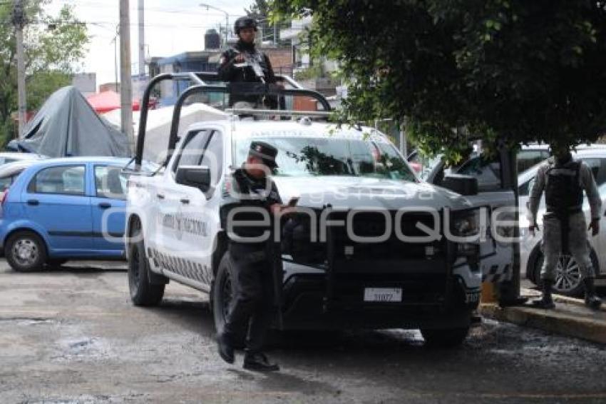 MERCADO MORELOS .  GUARDIA NACIONAL