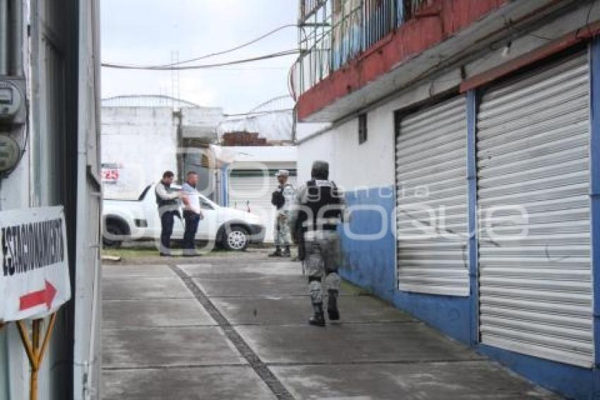 MERCADO MORELOS .  GUARDIA NACIONAL