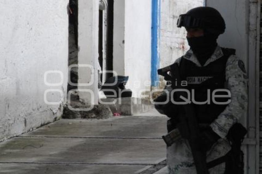 MERCADO MORELOS .  GUARDIA NACIONAL