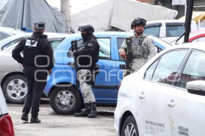 MERCADO MORELOS .  GUARDIA NACIONAL