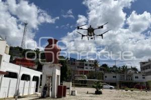 ACATLÁN . FUMIGACIÓN DRON