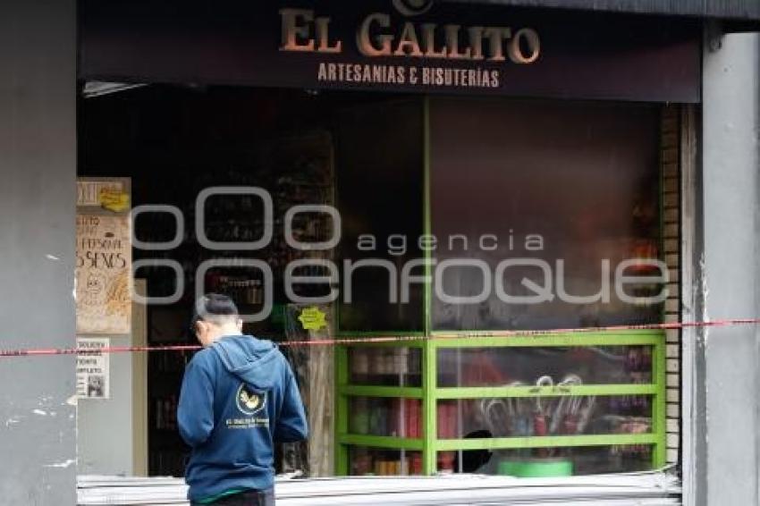 INCENDIO . TIENDA DE BISUTERÍA