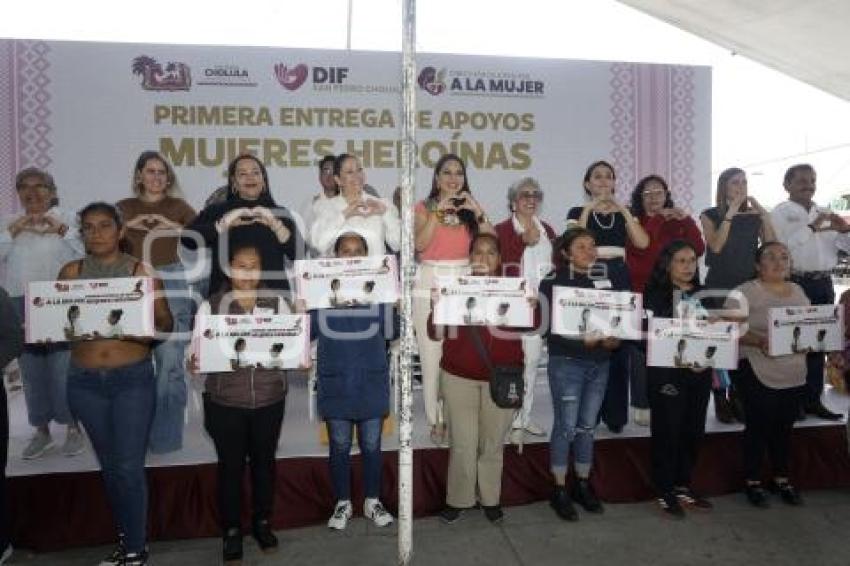 SAN PEDRO CHOLULA . APOYO MUJERES HEROÍNAS