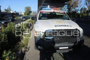 ACCIDENTE MOTOCICLISTA . AUTOPISTA