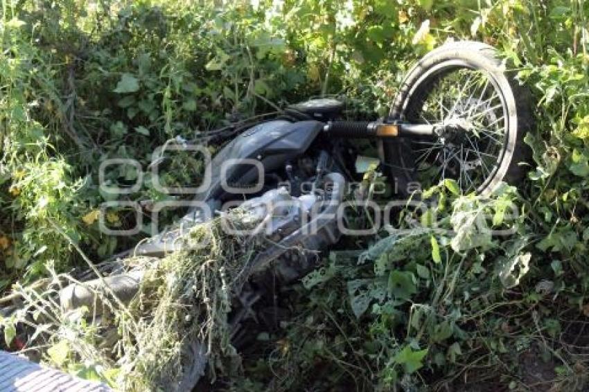 ACCIDENTE MOTOCICLISTA . AUTOPISTA