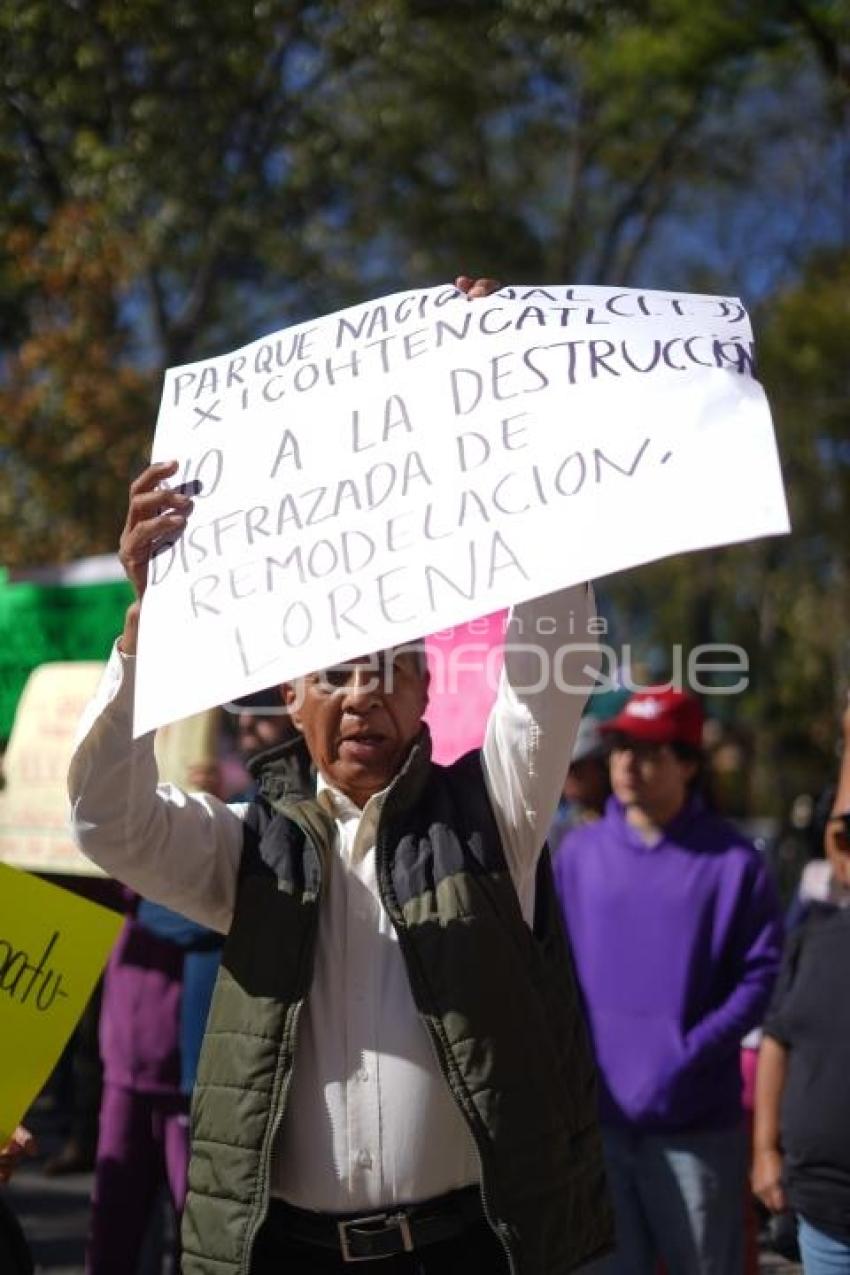 TLAXCALA . PROTESTA PARQUE DE LA JUVENTUD