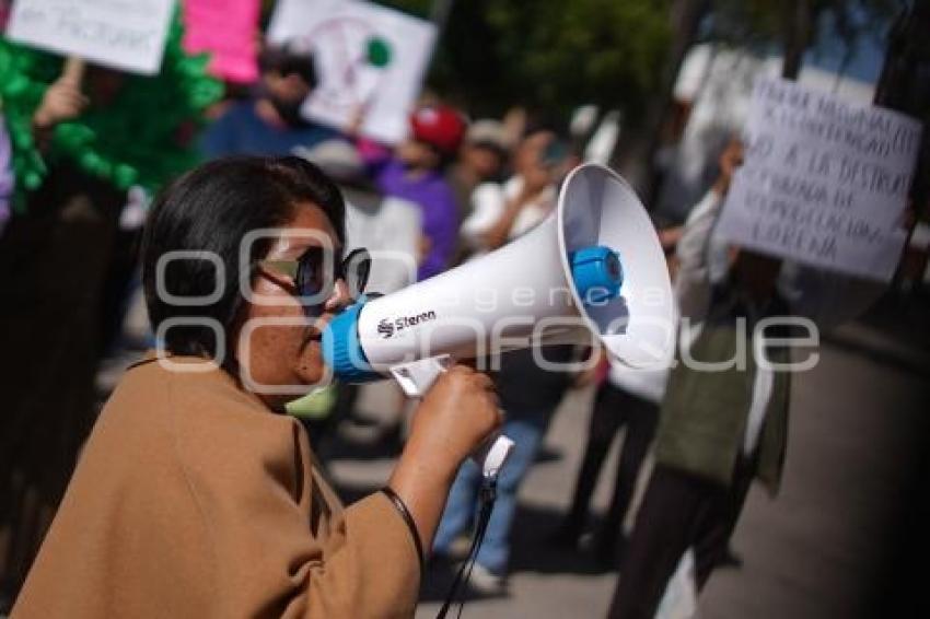 TLAXCALA . PROTESTA PARQUE DE LA JUVENTUD