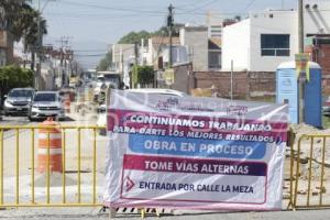 SAN ANDRÉS CHOLULA . REPARACIÓN CALLE ATZALA