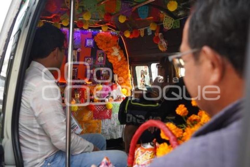 TLAXCALA . TRANSPORTE DÍA DE MUERTOS