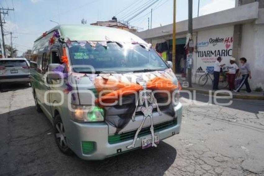 TLAXCALA . TRANSPORTE DÍA DE MUERTOS