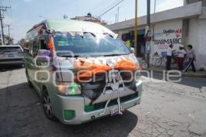 TLAXCALA . TRANSPORTE DÍA DE MUERTOS