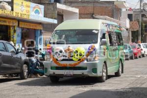 TLAXCALA . TRANSPORTE DÍA DE MUERTOS