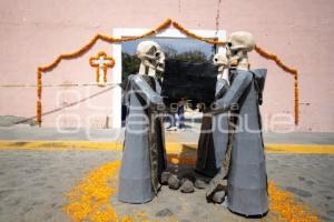 HUAQUECHULA . CALLES ADORNADAS