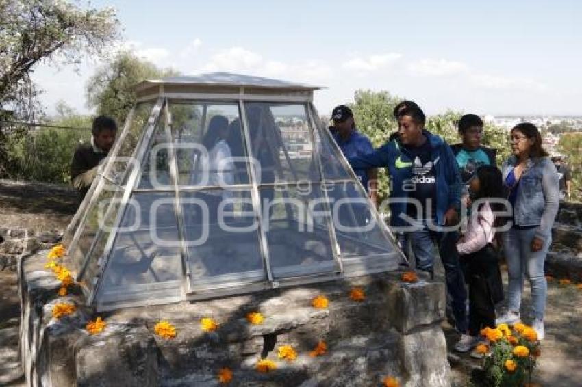 CHOLULA . ALTAR DE LOS CRANEOS