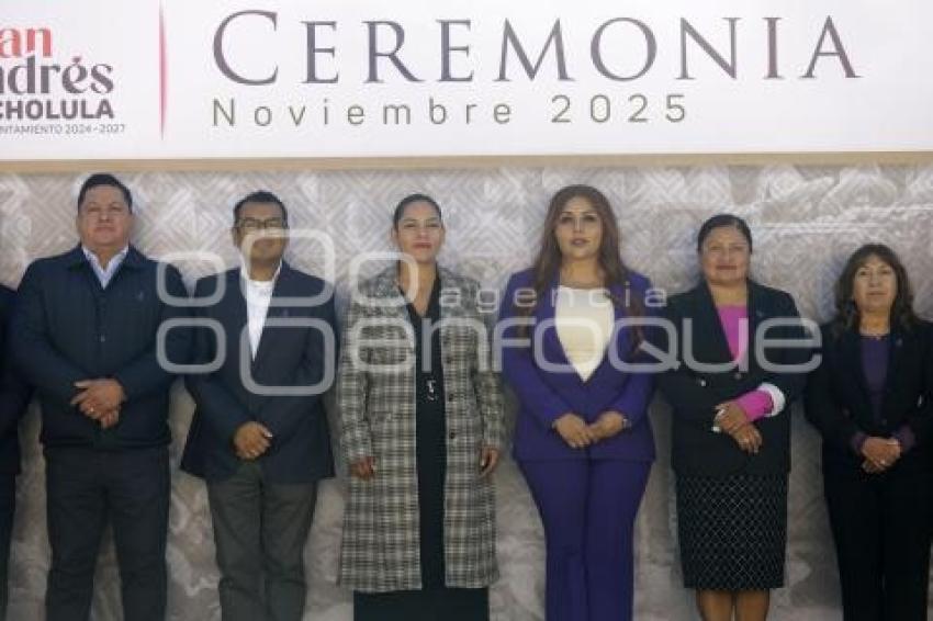 SAN ANDRÉS CHOLULA .  CEREMONIA CÍVICA