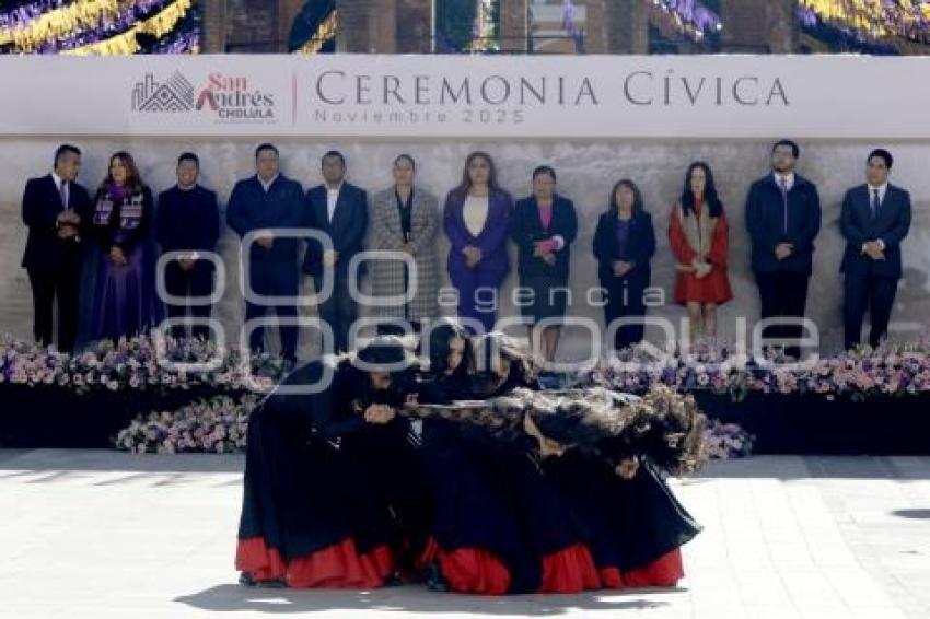 SAN ANDRÉS CHOLULA .  CEREMONIA CÍVICA